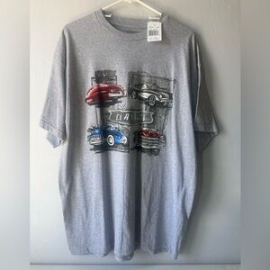 NWT Authentic Classics T Shirt Mens XL American Classics Cars Short Sleeve Gray